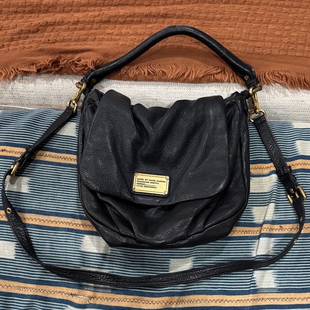 Marc Jacobs Black Leather Shoulder Bag